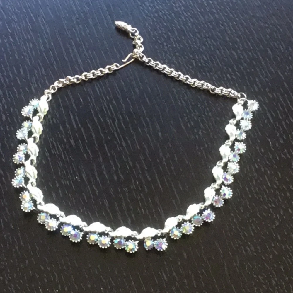 Vintage 1960’s SilverBlue Tones, Earrings&Necklace